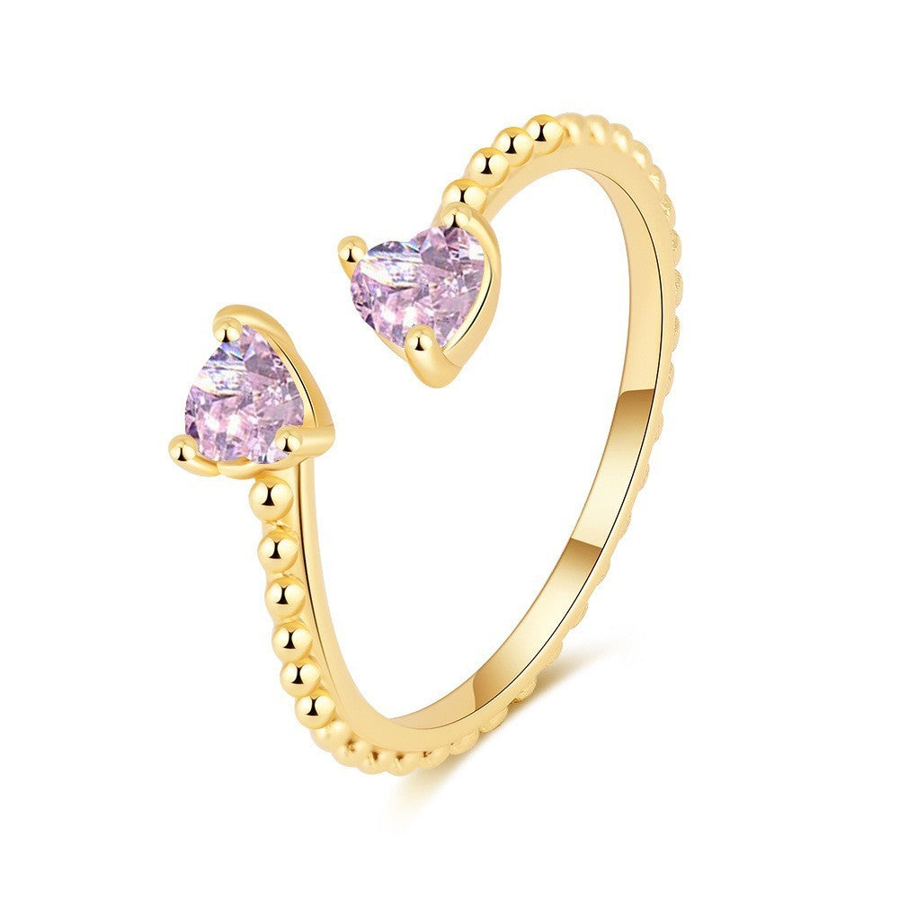 Twin Heart Ring