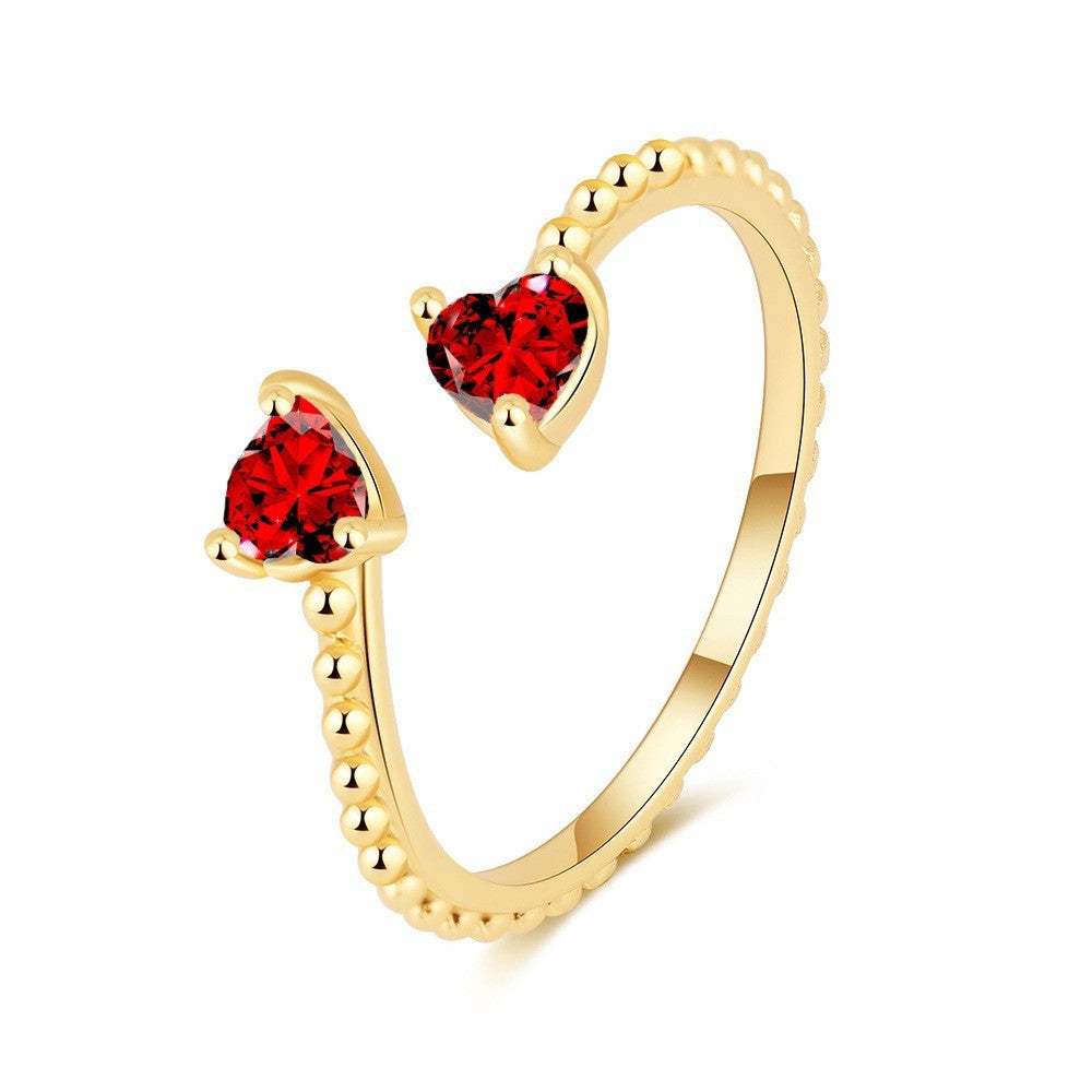 Twin Heart Ring