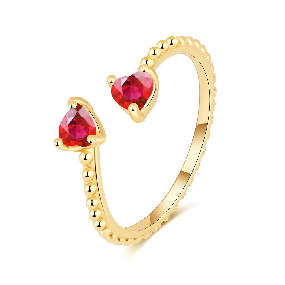 Twin Heart Ring