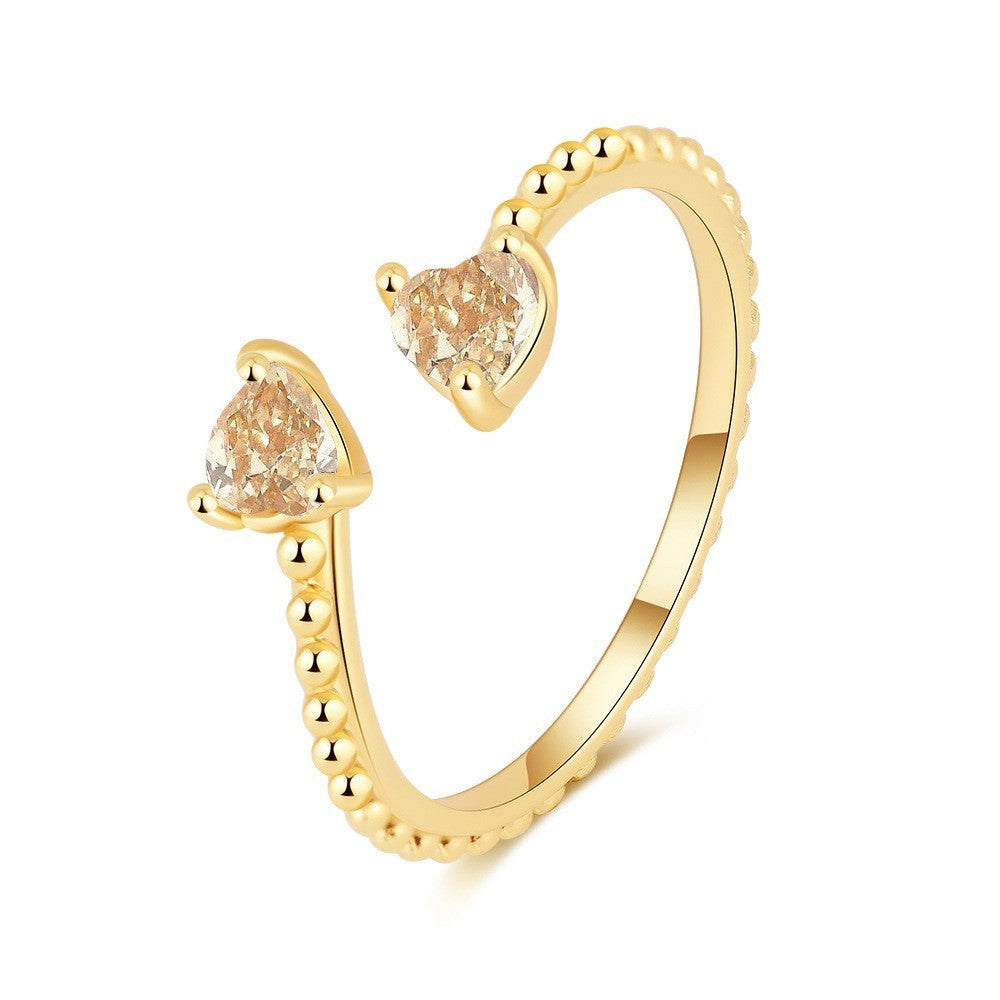 Twin Heart Ring