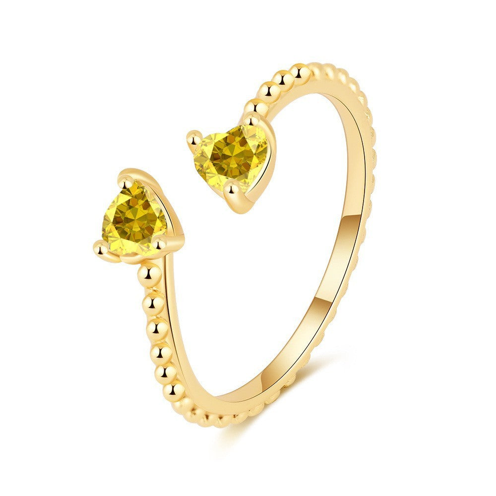 Twin Heart Ring