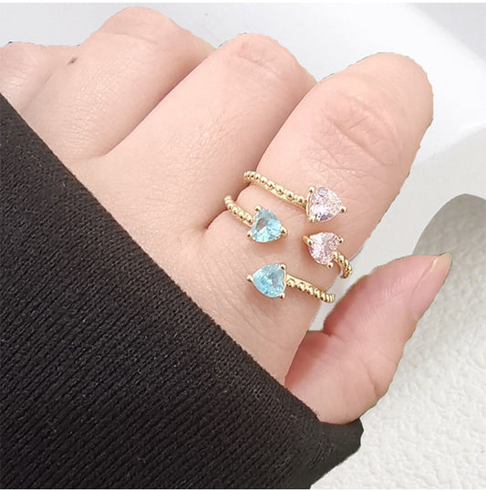 Twin Heart Ring