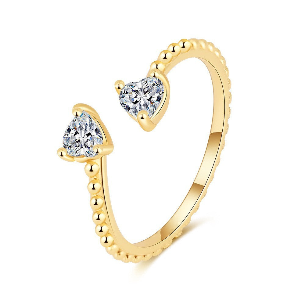 Twin Heart Ring