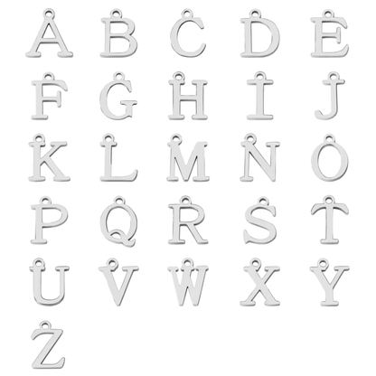 Permanent Bracelet Letter Charm