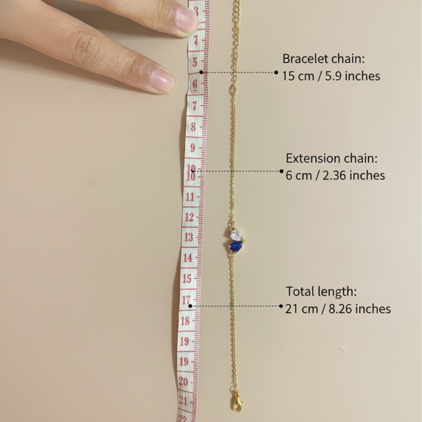 Custom Double Birthstone Heart Bracelet